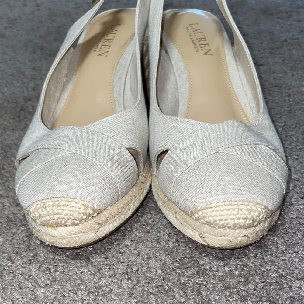 Lauren Ralph Lauren Tan Espadrille Slingbacks - Picture 6 of 8